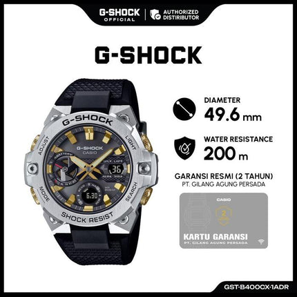 Casio G-Shock G-Steel GST-B400CX-1ADR Eternal Snake Tough Solar Digital Analog Dial Resin Band