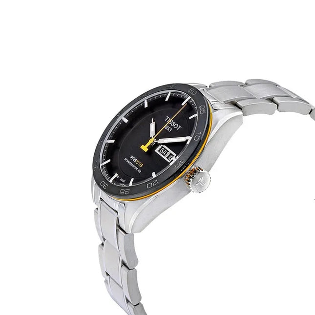 TISSOT PRS 516 Powermatic80 T100.430.11.051.00 Black Pattern Dial Stainless Steel
