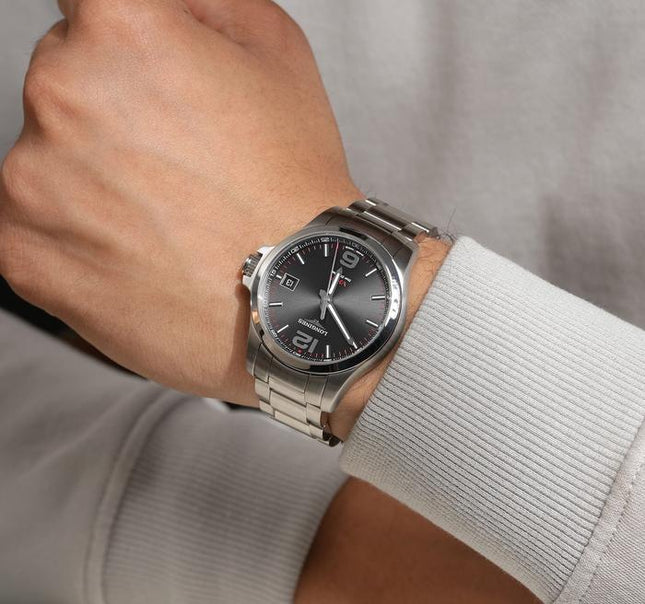 Longines Conquest V.H.P. 41mm Black Dial Stainless Steel L3.716.4.56.6