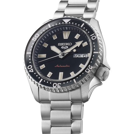 Seiko 5 Sports SRPL85K1 SKX Series Automatic Redux in Kuro Black Dial Stainless Steel Strap