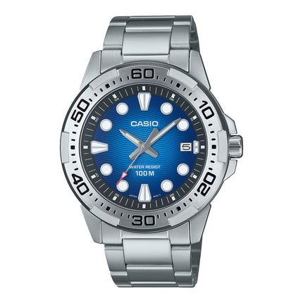 Casio General MTD-140D-2AVDF Men Analog Blue Dial Stainless Steel Band