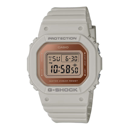 Casio G-Shock X ITZY GMD-S5600-8DR Basic Collection Ladies Rose Gold Digital Dial Grey Resin Band
