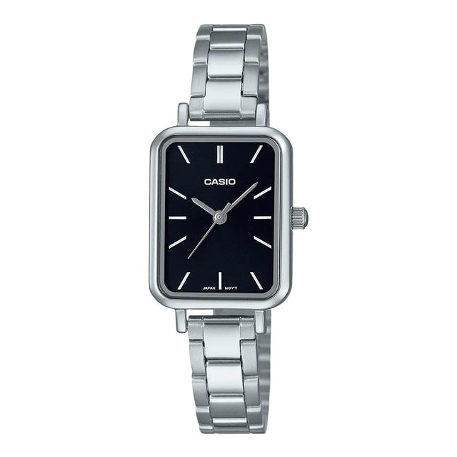 Casio General LTP-V009D-1EUDF Ladies Black Dial Stainless Steel Band