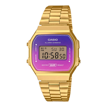 Casio General A168WERG-2ADF Vintage Digital Dial Gold Stainless Steel Band
