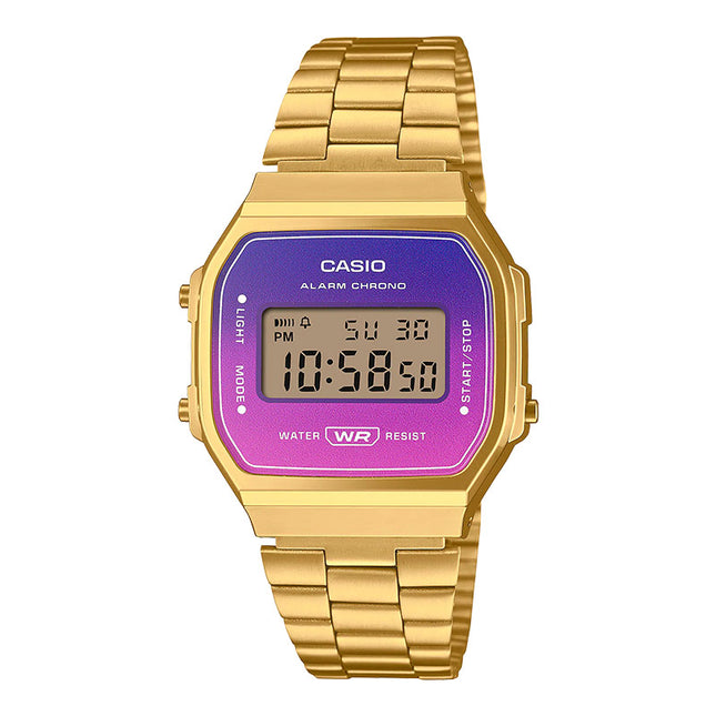 Casio General A168WERG-2ADF Vintage Digital Dial Gold Stainless Steel Band