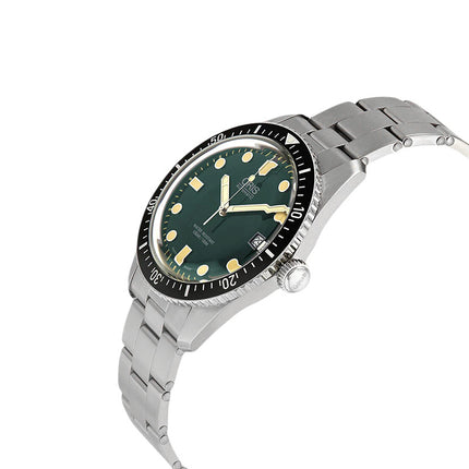 Oris Divers Sixty Five 01-733-7720-4057-07-8-21-18 Green Dial Stainless Steel Strap