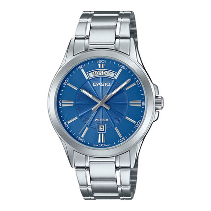 Casio General MTP-1381D-2AVDF Enticer Men Blue Dial Stainless Steel Band