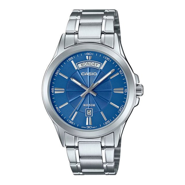 Casio General MTP-1381D-2AVDF Enticer Men Blue Dial Stainless Steel Band