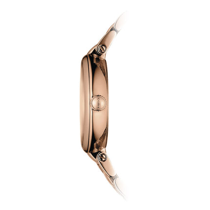 MIDO Baroncelli M022.210.33.296.00 Donna Brown Dial Rose Gold Stainless Steel Strap
