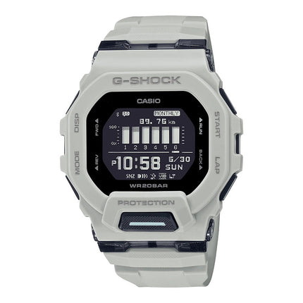 Casio G-Shock G-Squad GBD-200UU-9DR Black Digital Dial Light Grey Resin Band