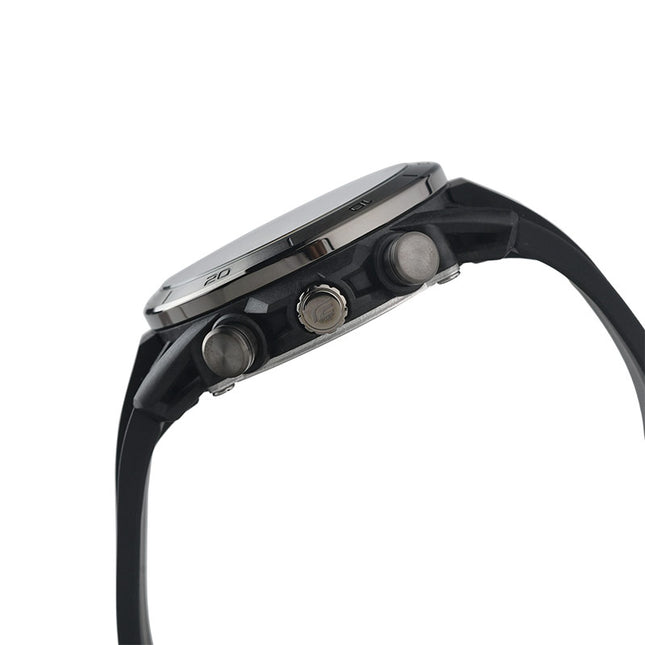 Casio Edifice EQS-960PB-1AVUDF Sospensione Black Carbon Fiber Dial Black Rubber Band