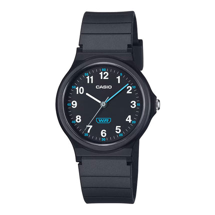 Casio General LQ-24B-1BDF Pop Ladies Analog Black Dial Black Resin Band