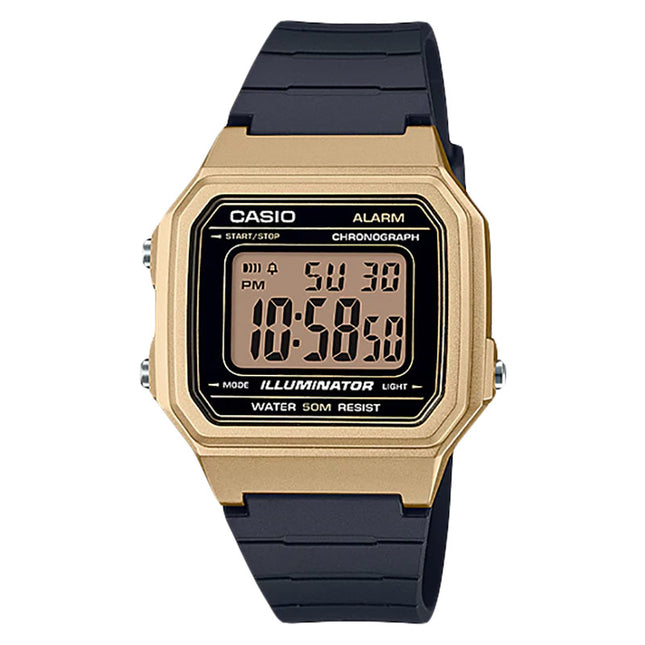 Casio General W-217HM-9AVDF Digital Dial Black Resin Band