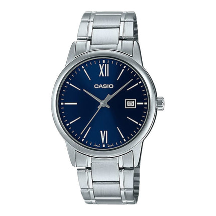 Casio General MTP-V002D-2B3UDF Men Blue Dial Stainless Steel Band