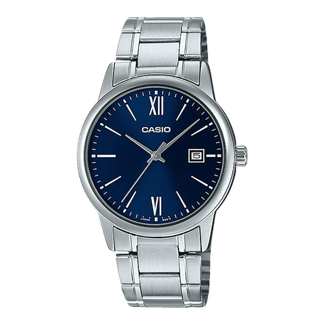 Casio General MTP-V002D-2B3UDF Men Blue Dial Stainless Steel Band