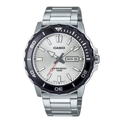 Casio General MTD-125D-7AVDF Men Analog Silver Dial Stainless Steel Band