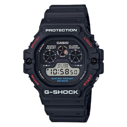 Casio G-Shock DW-5900-1DR Three-Eye Digital Dial Black Resin Band