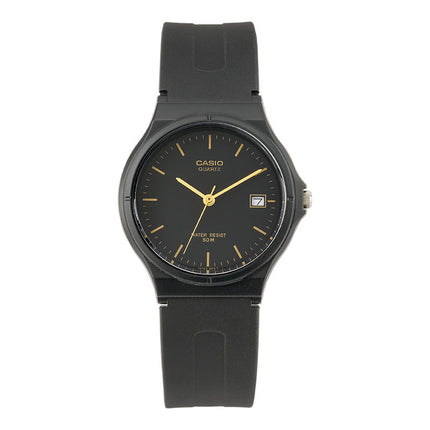 Casio General MW-59-1EVDF Men Analog Black Dial Black Resin Band