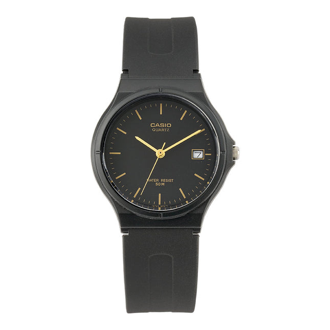 Casio General MW-59-1EVDF Men Analog Black Dial Black Resin Band