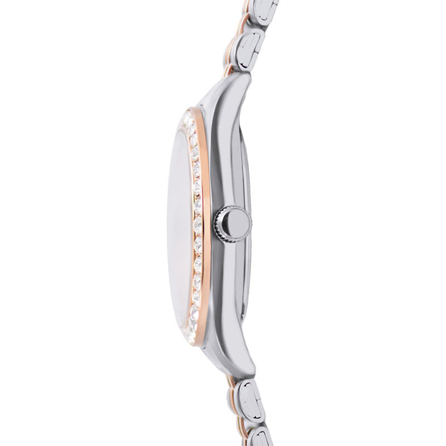 Alba Fashion AH7FD6X1 Ladies Analog Green Dial Dual Tone Stainless Steel Strap