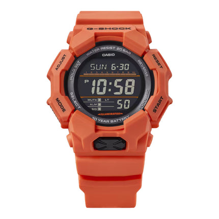 Casio G-Shock GD-010-4DR New Rugged Basic Digital Black Dial Orange Resin Band