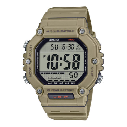 Casio General AE-1600H-5AVDF Digital Dial Brown Resin Band