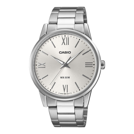 Casio General MTP-1303DD-7AVDF Silver Dial Stainless Steel Band