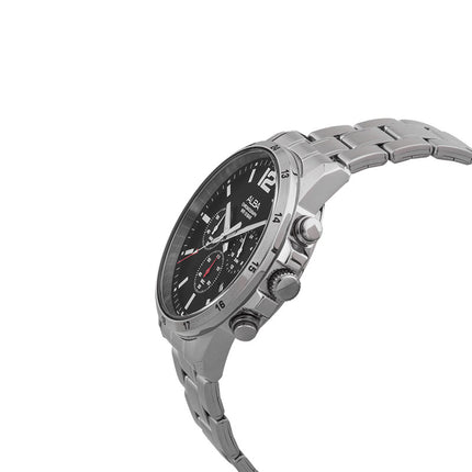 Alba AT3E81X1 Chronograph Men Black Dial Stainless Steel Strap
