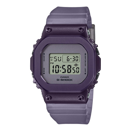 Casio G-Shock GM-S5600MF-6DR Midnight Fog Digital Dial Purple Transparent Resin Band