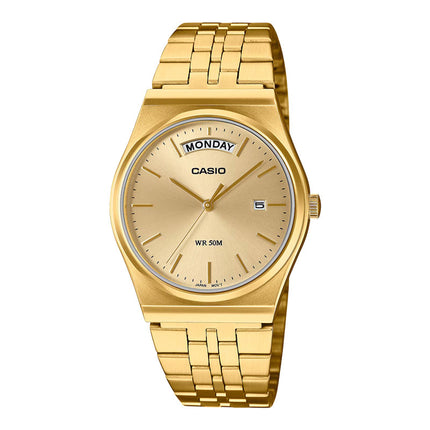 Casio General MTP-B146G-9AVDF Gold Dial Gold Stainless Steel Band