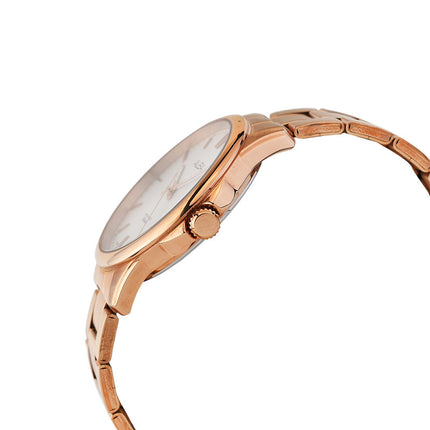 Alba Prestige AS9L30X1 Men Silver Dial Rose Gold Stainless Steel Strap