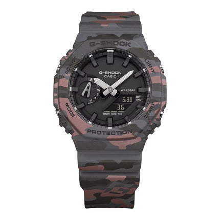 Casio G-Shock GA-2100CM-8ADR CasiOak Digital Analog Dial Camouflage Resin Band