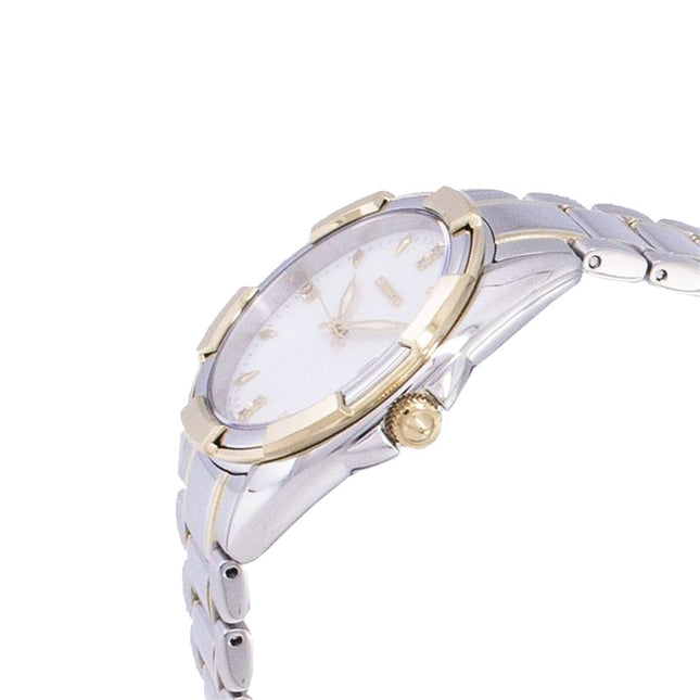 Seiko Classic SKK886P1 Diamond Mother Of Pearl Dial Dual Tone Stainless Steel Strap