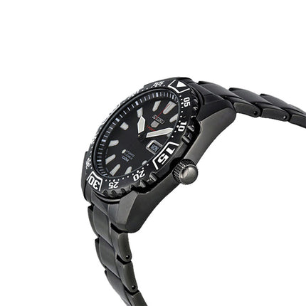 Seiko 5 Sports SRP169K1 Automatic Black Dial Black Stainless Steel Strap