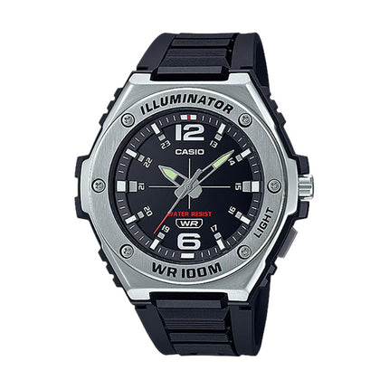 Casio General MWA-100H-1AVDF Men Illuminator Black Dial Black Resin Band