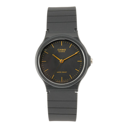Casio General MQ-24-1ELDF Black Dial Black Resin Band