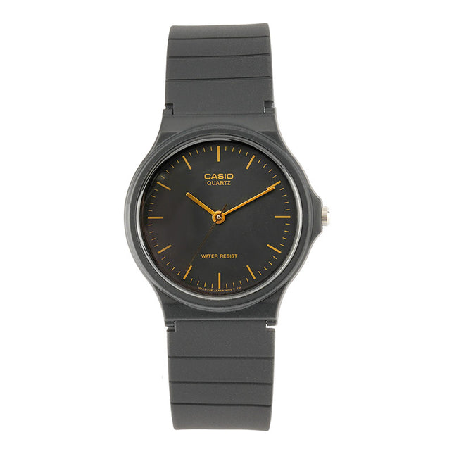 Casio General MQ-24-1ELDF Black Dial Black Resin Band