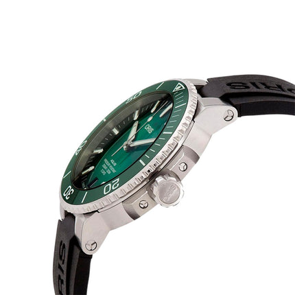 Oris Aquis 01-400-7763-4157-07-4-24-74EB Date Calibre 400 Men Green Dial Black Rubber Strap