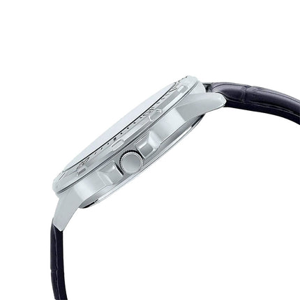 Casio General MTP-VD01L-1EVUDF Men Black Dial Black Leather Band