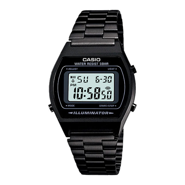 Casio General B640WB-1ADF Digital Dial Black Stainless Steel Band