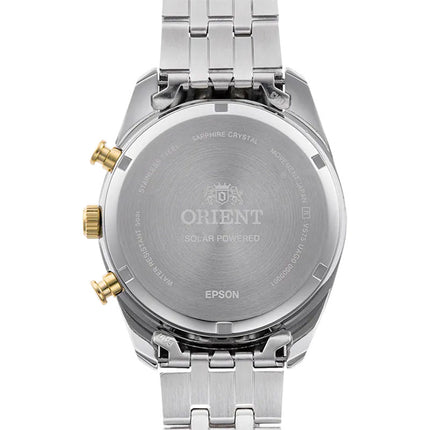 Orient Contemporary RA-TX0302S Solar Chronograph Dual Tone Dial Dual Tone Stainless Steel Strap