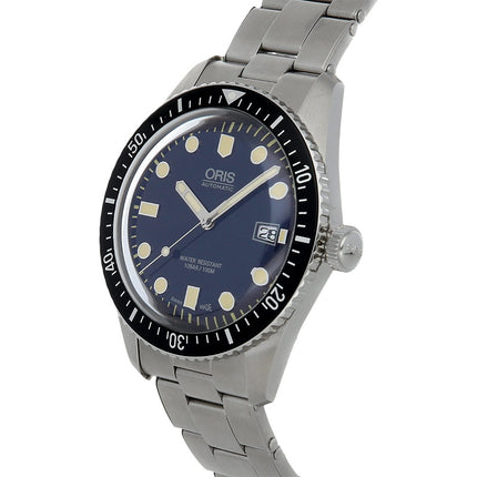 Oris Divers 01-733-7720-4055-07-8-21-18 Sixty-Five Blue Dial Stainless Steel Strap