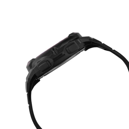 Casio General LWS-1200H-1A2VDF Pink Digital Dial Black Resin Band