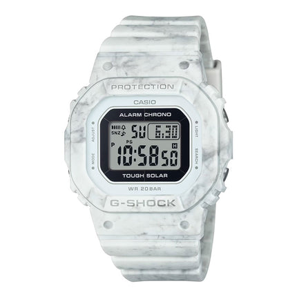 Casio G-Shock GMS-S5600RT-7DR Ladies Tough Solar Digital Dial White Resin Band