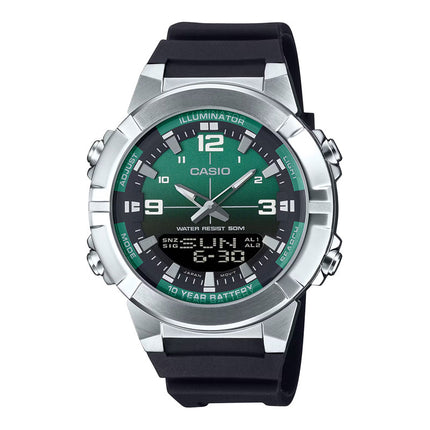 Casio General AMW-870A-3AVDF Men Digital Analog Dial Black Resin Band