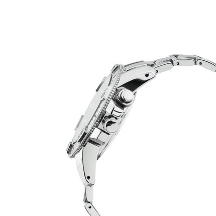 Seiko Sportura SKA509P1 Kinetic Diver Black Dial Stainless Steel Strap