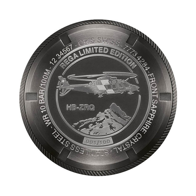 Oris Pro Pilot 01-798-7773-4284-HB-ZRQ-Set Rega Fleet Leather Strap + Extra Strap Limited Edition