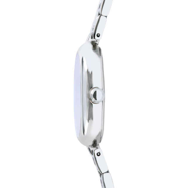 Alba Fashion AH8921X1 Ladies Analog Silver Polished Dial Stainless Steel Strap