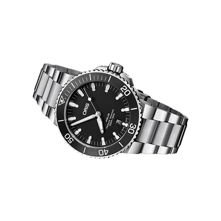 Oris Aquis 01-733-7730-4154-07-8-24-05PEB Date Black Dial Stainless Steel Strap