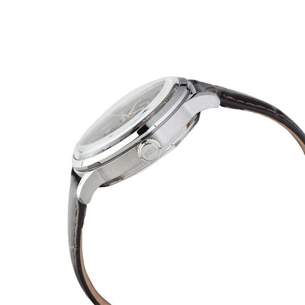 Orient Classic RA-AK0804Y Bambino Automatic Sun & Moon Dark Brown Dial Dark Brown Leather Strap